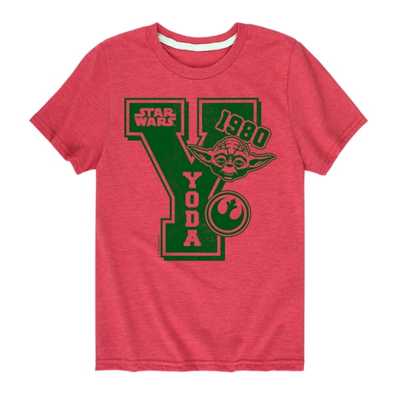 Star Wars - Yoda Letterman - Toddler And Youth Short Sleeve Tee