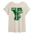 thumbnail image 1 of Star Wars - Yoda Letterman - Women's Oversized Tee, 1 of 5