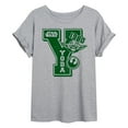 thumbnail image 1 of Star Wars - Yoda Letterman - Women's Oversized Tee, 1 of 5