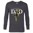 thumbnail image 1 of Star Wars Yoda Lightsaber Best Dad Father's Day - Long Sleeve T-Shirt for Men - Customized-Charcoal Heather, 1 of 5