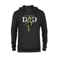 thumbnail image 1 of Star Wars Yoda Lightsaber Best Dad Father's Day - Pullover Hoodie for Adults - Customized-Black, 1 of 5