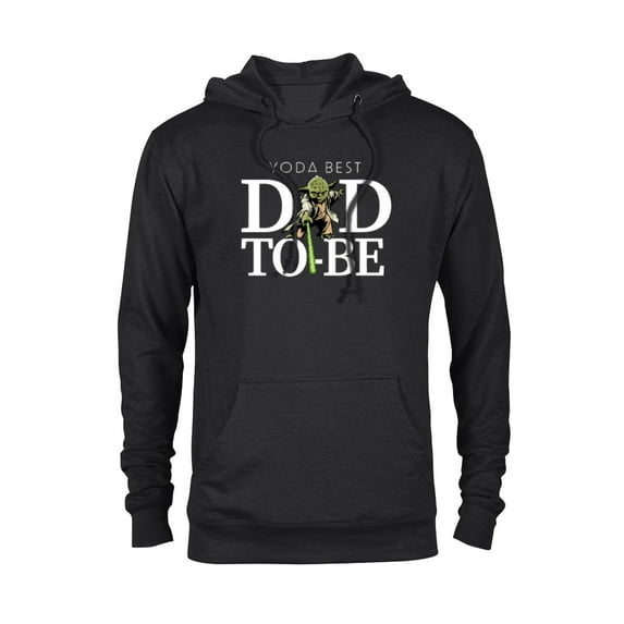 Star Wars Yoda Lightsaber Best Dad-to-Be Father's Day - Pullover Hoodie for Adults - Customized-Black