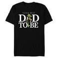 thumbnail image 1 of Star Wars Yoda Lightsaber Best Dad-to-Be Father's Day - Short Sleeve Blended T-Shirt for Adults - Customized-Black, 1 of 5