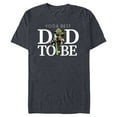 thumbnail image 1 of Star Wars Yoda Lightsaber Best Dad-to-Be Father's Day - Short Sleeve Blended T-Shirt for Adults - Customized-Navy Heather, 1 of 5