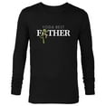 thumbnail image 1 of Star Wars Yoda Lightsaber Best Father Birthday Father's Day - Long Sleeve T-Shirt for Men - Customized-Black, 1 of 5