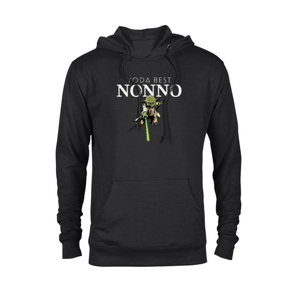 Star Wars Yoda Lightsaber Best Nonno La Festa del Papà - Pullover Hoodie for Adults - Customized-Black