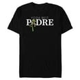 thumbnail image 1 of Star Wars Yoda Lightsaber Best Padre Birthday Día del Padre - Short Sleeve Blended T-Shirt for Adults - Customized-Black, 1 of 5