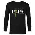 thumbnail image 1 of Star Wars Yoda Lightsaber Best Papà La Festa del Papà - Long Sleeve T-Shirt for Men - Customized-Black, 1 of 5