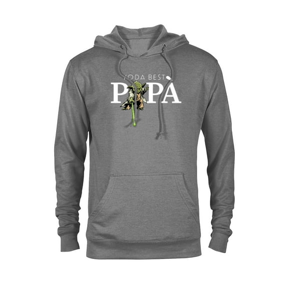 Star Wars Yoda Lightsaber Best Papà La Festa del Papà - Pullover Hoodie for Adults - Customized-Athletic Heather