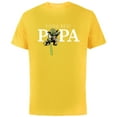 thumbnail image 1 of Star Wars Yoda Lightsaber Best Papa Birthday Father's Day - Short Sleeve Cotton T-Shirt for Adults - Customized-Yellow, 1 of 5