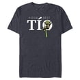 thumbnail image 1 of Star Wars Yoda Lightsaber Best Tío Birthday Día del Padre - Short Sleeve Blended T-Shirt for Adults - Customized-Navy Heather, 1 of 5