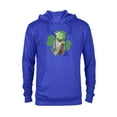 thumbnail image 1 of Star Wars Yoda Lucky Shamrock St. Patrick’s Day - Pullover Hoodie for Adults - Customized-Royal Heather, 1 of 5