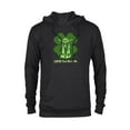 thumbnail image 1 of Star Wars Yoda Lucky You Shall Be St. Patrick’s Day - Pullover Hoodie for Adults - Customized-Black, 1 of 5