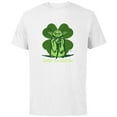 thumbnail image 1 of Star Wars Yoda Lucky You Shall Be St. Patrick’s Day - Short Sleeve Cotton T-Shirt for Adults - Customized-White, 1 of 5