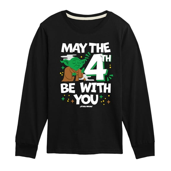 Star Wars - Yoda May The 4Th - Toddler And Youth Long Sleeve Tee