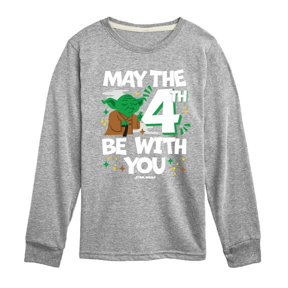 Star Wars - Yoda May The 4Th - Toddler And Youth Long Sleeve Tee