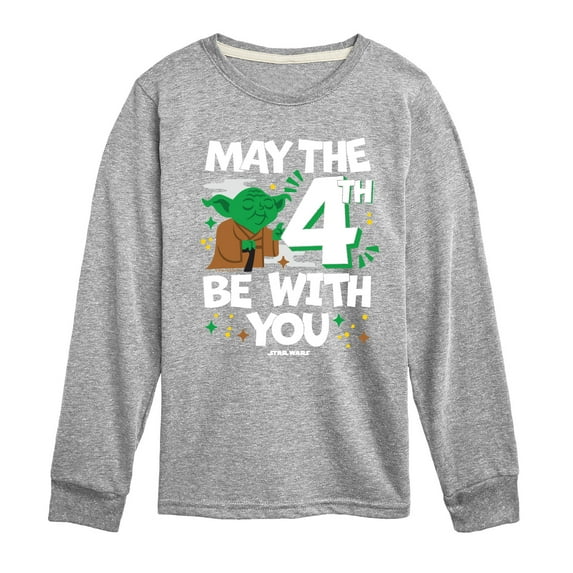 Star Wars - Yoda May The 4Th - Toddler And Youth Long Sleeve Tee