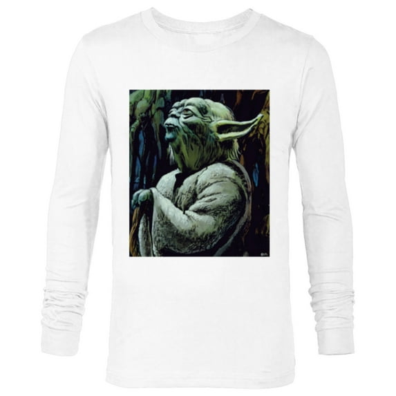 Star Wars Yoda Meditation on Dagobah Ralph McQuarrie - Long Sleeve T-Shirt for Men - Customized-White