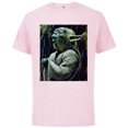 thumbnail image 1 of Star Wars Yoda Meditation on Dagobah Ralph McQuarrie - Short Sleeve Cotton T-Shirt for Adults - Customized-Soft Pink, 1 of 5