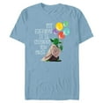 thumbnail image 1 of Star Wars Yoda “My Birthday It Is, Celebrate You Must” - Short Sleeve Blended T-Shirt for Adults - Customized-Ocean Blue, 1 of 5