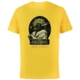 thumbnail image 1 of Star Wars Yoda “My Birthday It Is, Party I Must” Distressed - Short Sleeve Cotton T-Shirt for Adults - Customized-Yellow, 1 of 5