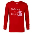 thumbnail image 1 of Star Wars Yoda One for Me Love Sweet Heart Valentine’s Day - Long Sleeve T-Shirt for Men - Customized-New Red, 1 of 5