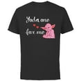 thumbnail image 1 of Star Wars Yoda One for Me Love Sweet Heart Valentine’s Day - Short Sleeve Cotton T-Shirt for Adults - Customized-Black, 1 of 5