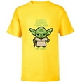 thumbnail image 1 of Star Wars Yoda Quote A Jedi’s Strength Flows from the Force - Short Sleeve T-Shirt for Kids - Customized-Yellow, 1 of 5
