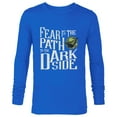thumbnail image 1 of Star Wars Yoda Quote Fear is the Path to the Dark Side - Long Sleeve T-Shirt for Men - Customized-Navy, 1 of 5
