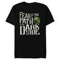 thumbnail image 1 of Star Wars Yoda Quote Fear is the Path to the Dark Side - Short Sleeve Blended T-Shirt for Adults - Customized-Black, 1 of 5