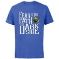 thumbnail image 1 of Star Wars Yoda Quote Fear is the Path to the Dark Side - Short Sleeve Cotton T-Shirt for Adults - Customized-Royal Heather, 1 of 5