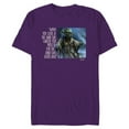 thumbnail image 1 of Star Wars Yoda Quote When You Look at the Dark Side - Short Sleeve Blended T-Shirt for Adults - Customized-Purple, 1 of 5