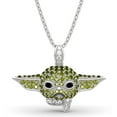 thumbnail image 1 of Star Wars Yoda Rhinestone Metal Pendant Necklace, 1 of 1
