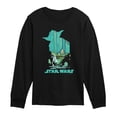 thumbnail image 1 of Star Wars - Yoda Silhouette Scene - Youth Boys Long Sleeve Graphic T-Shirt, 1 of 4