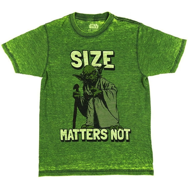 Star Wars Yoda Size Matters Not Men s T Shirt Small