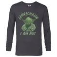 thumbnail image 1 of Star Wars Yoda St. Patrick's Day Leprechaun I Am Not - Long Sleeve T-Shirt for Men - Customized-Charcoal Heather, 1 of 5