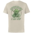 thumbnail image 1 of Star Wars Yoda St. Patrick's Day Leprechaun I Am Not - Short Sleeve Cotton T-Shirt for Adults - Customized-Natural, 1 of 5