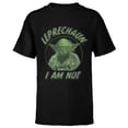 thumbnail image 1 of Star Wars Yoda St. Patrick's Day Leprechaun I Am Not - Short Sleeve T-Shirt for Kids - Customized-Black, 1 of 5