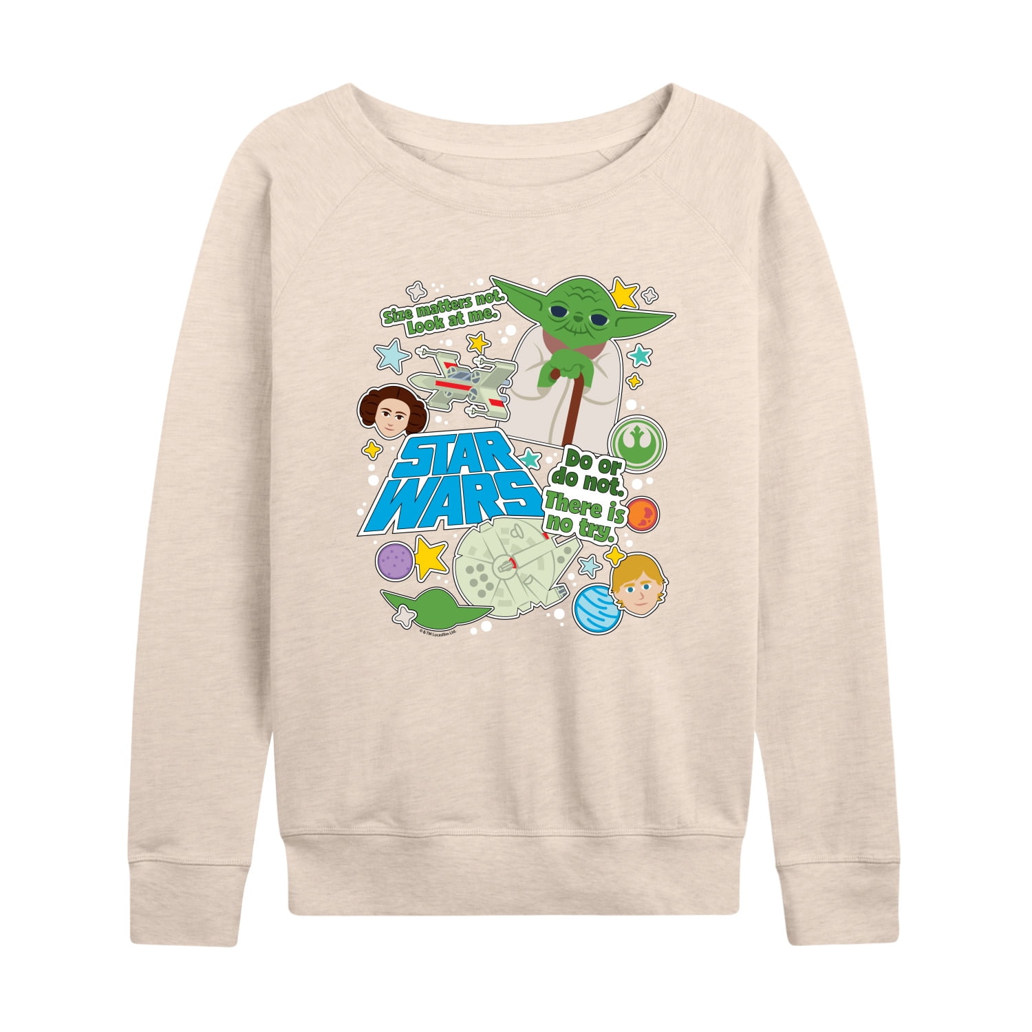 Star Wars - Best Mom in the Galaxy - Women's French Terry Pullover Long Sleeve Shirt