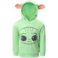 thumbnail image 1 of Star Wars Yoda The Mandalorian Pullover Fleece Hoodie Fancy-Dress Costume for Child, Little Boys 6, 1 of 5