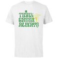 thumbnail image 1 of Star Wars Yoda Think Green Always St. Patrick’s Day - Short Sleeve Cotton T-Shirt for Adults - Customized-White, 1 of 5