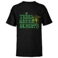 thumbnail image 1 of Star Wars Yoda Think Green Always St. Patrick’s Day - Short Sleeve T-Shirt for Kids - Customized-Black, 1 of 5