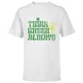 thumbnail image 1 of Star Wars Yoda Think Green Always St. Patrick’s Day - Short Sleeve T-Shirt for Kids - Customized-White, 1 of 5