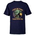 thumbnail image 1 of Star Wars Yoda Trick or Treat There is No Try - Short Sleeve T-Shirt for Kids - Customized-Athletic Navy, 1 of 5