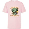 thumbnail image 1 of Star Wars Yoda Trick or Treat There is No Try - Short Sleeve T-Shirt for Kids - Customized-Soft Pink, 1 of 5