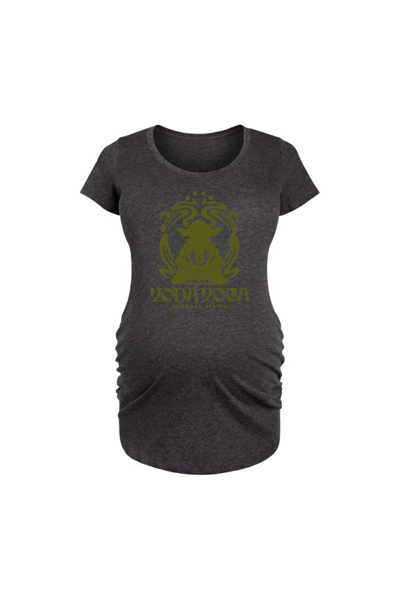 - Yoda Yoga - Maternity Scoop Neck Tee