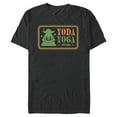 thumbnail image 1 of Star Wars Yoda Yoga Studio Logo Funny - Short Sleeve Blended T-Shirt for Adults - Customized-Dark Heather, 1 of 5