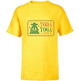 thumbnail image 1 of Star Wars Yoda Yoga Studio Logo Funny - Short Sleeve T-Shirt for Kids - Customized-Yellow, 1 of 5