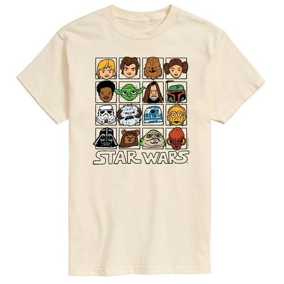 Star Wars - Yoda and Friends Face Grid - Men's Short Sleeve Tee