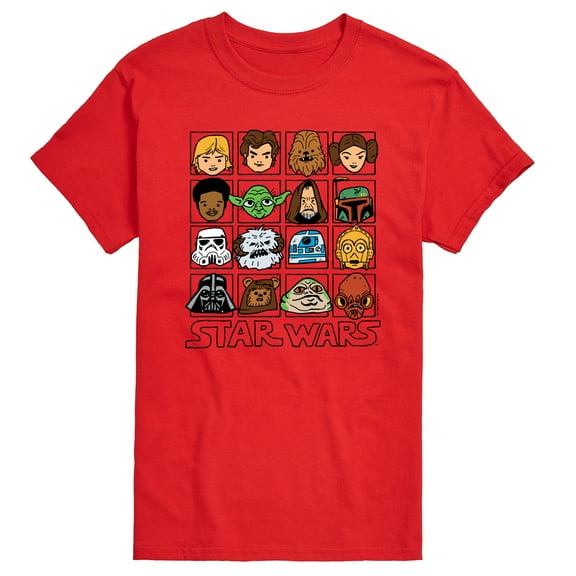 Star Wars - Yoda and Friends Face Grid - Men's Short Sleeve Tee